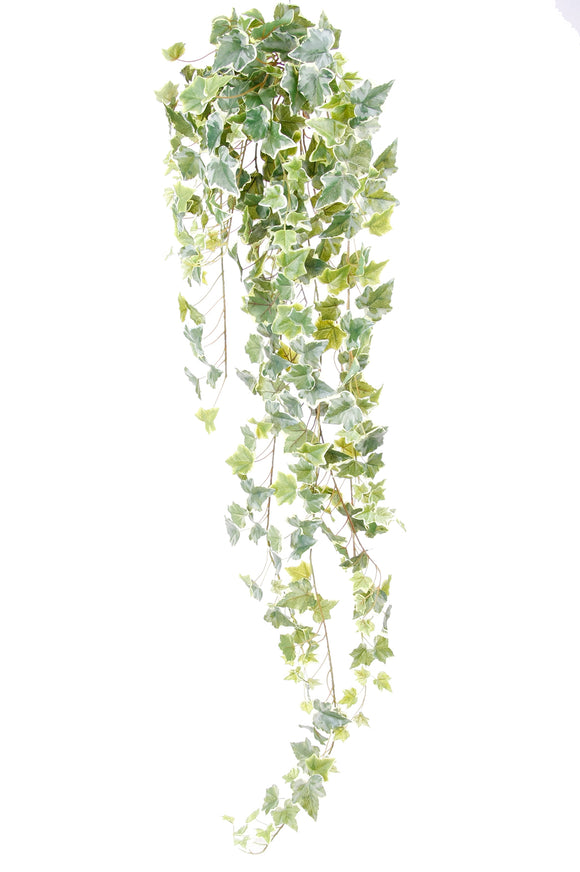 Lierre retombant artificiel 120 cm - 1 piquet - Panaché Vert / blanc
