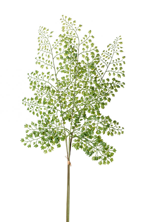 Fougère Adianthum artificielle - 3 tiges - Vert