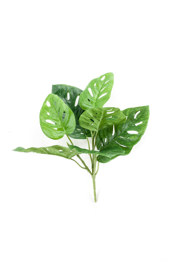 Monstera artificiel - 1 piquet - Vert
