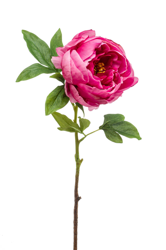 Pivoine artificielle - 1 tige - Fuchsia