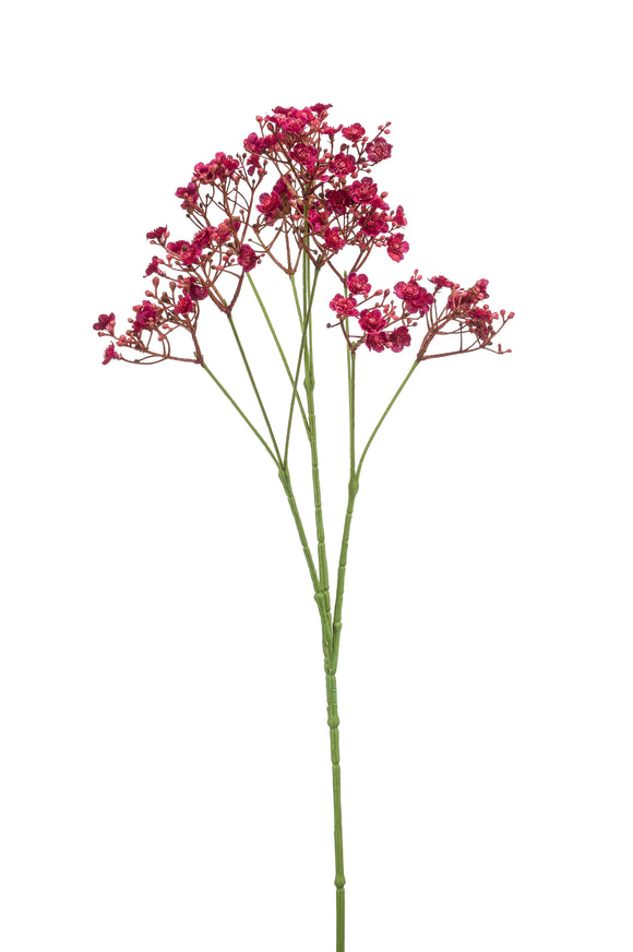 Gypsophila artificiale - 1 stelo - rosso fucsia