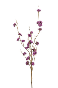 Beautyfruit con bacche artificiali - 1 ramo - viola