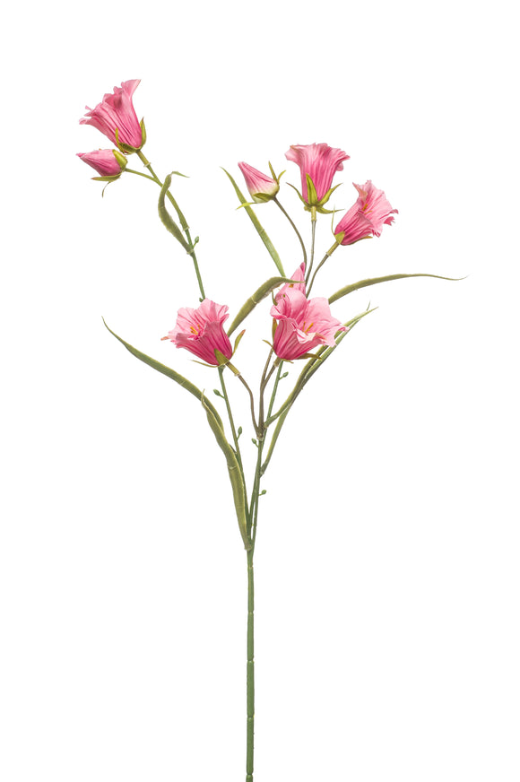 Campanula artificiale in spray - 1 stelo - rosso fucsia
