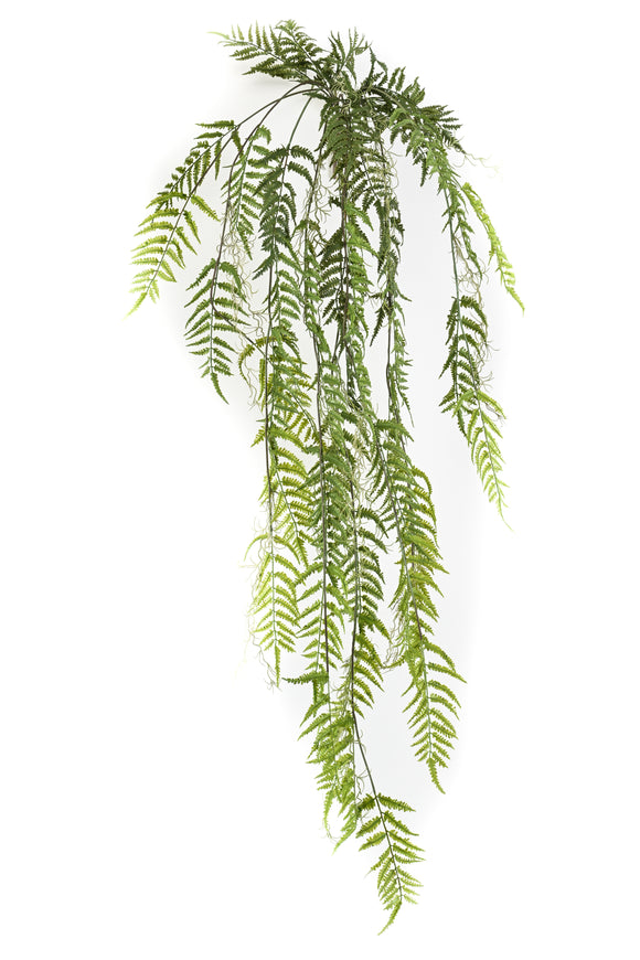 Chute de fougère rumohra artificielle 150 cm - 1 piquet - Vert