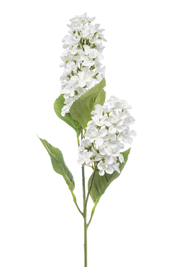 Ortensia artificiale Peegee - 1 stelo - Bianco