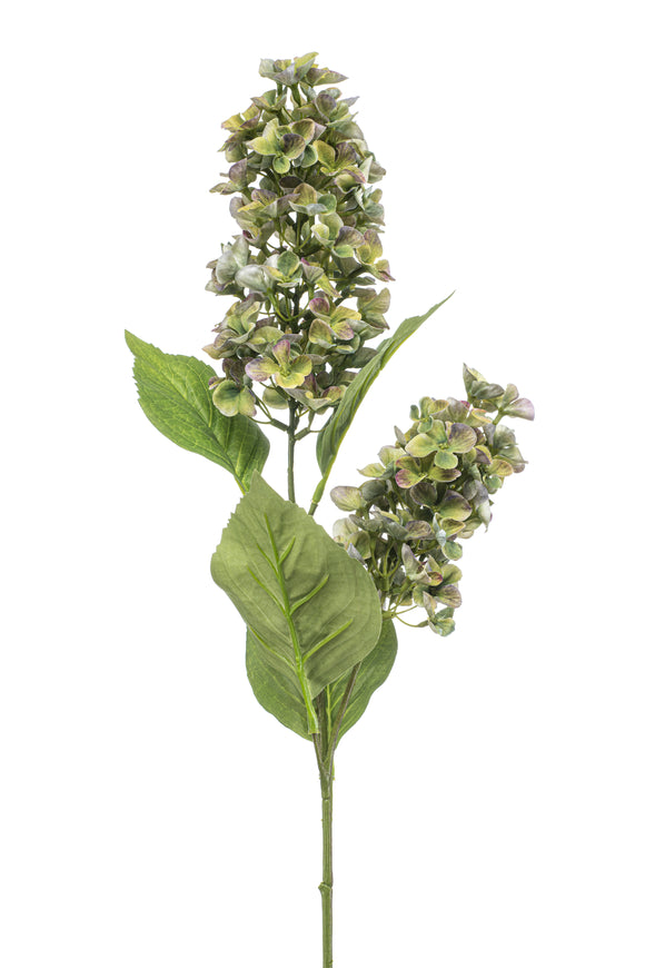 Hortensia Peegee artificiel - 1 tige - Vert