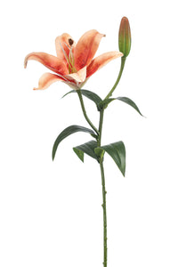 Artificial lily - 1 stem - Orange