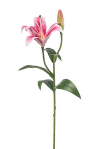 Lilie künstlich - 1 Stiel - Rosa