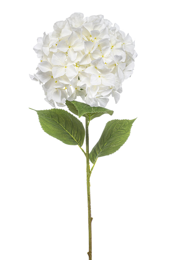 Hortensia XL artificiel - 1 tête - Blanc