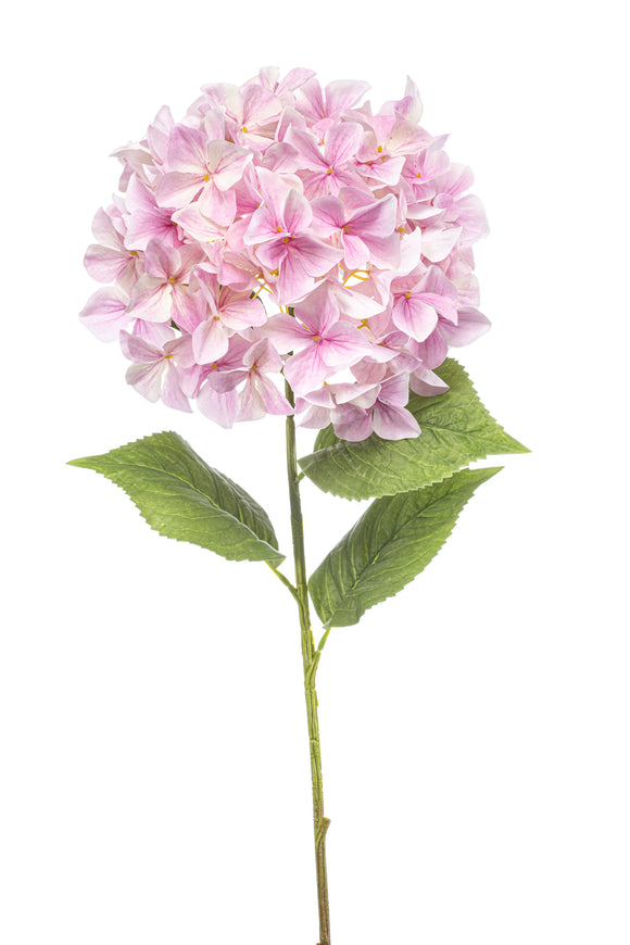 Hortensia XL artificiel - 1 tête - Rose clair