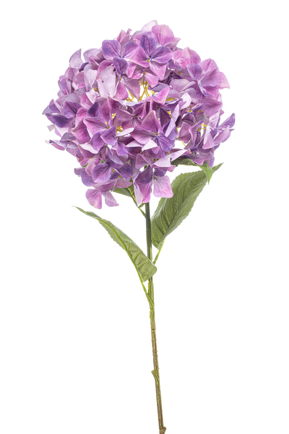 Hortensia XXL artificiel - 1 tête - Lilas