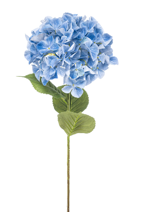 Hortensia XXL artificiel - 1 tête - Bleu