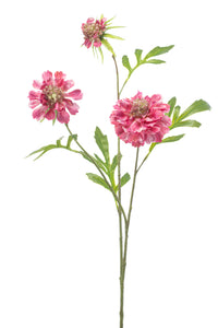 Scabiosa artificiale - 1 stelo - rosa