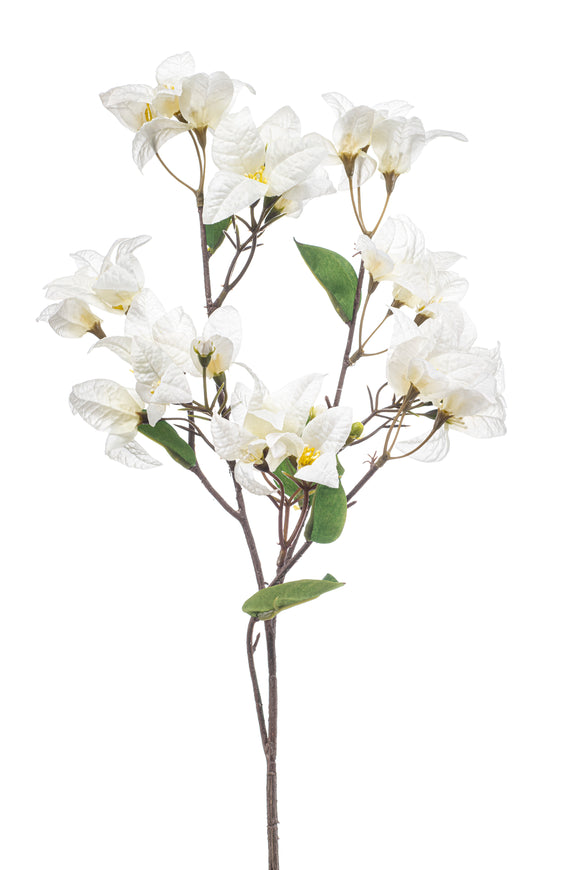 Bougainvillier artificiel - 1 branche - Crème