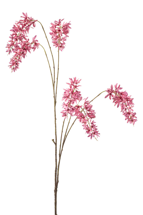 Glycine artificielle - 1 branche - Rose