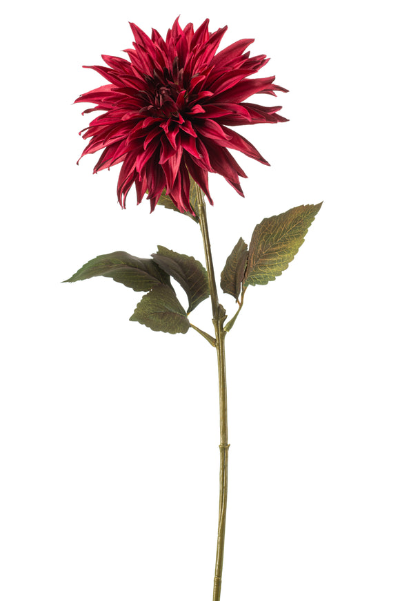 Dalia artificiale - 1 stelo - rosso
