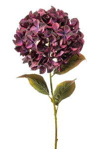 Ortensia artificiale XXL - 1 testa - Bordeaux