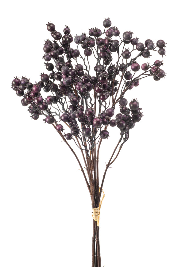 Bacche artificiali - 1 mazzo - Viola