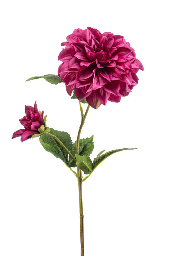 Dahlia artificiel - 1 tige - Fuchsia