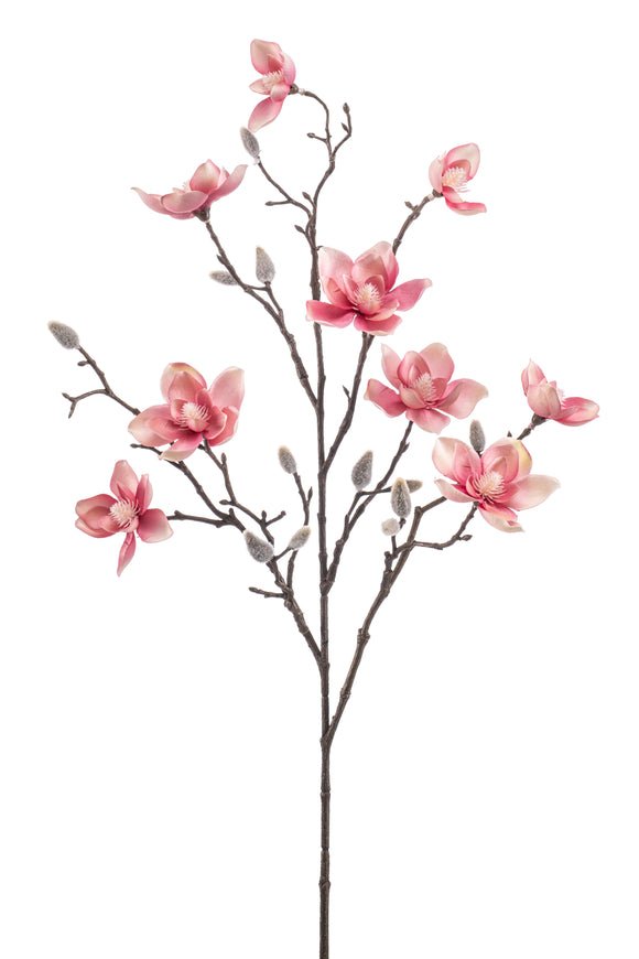Magnolia artificiel - 1 branche - Rose