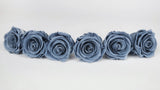 Rose stabilizzate Kiara 6 cm - 6 pezzi - Night Shadow