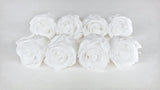 Stabilisierte Rosen Kiara 5 cm - 8 Stück - Pure white